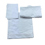 Le Bebe' Lenzuola Set 3 Pezzi Tinta Unita con Stampa per Neonata LBG6344 BIANCO LE BEBE' 