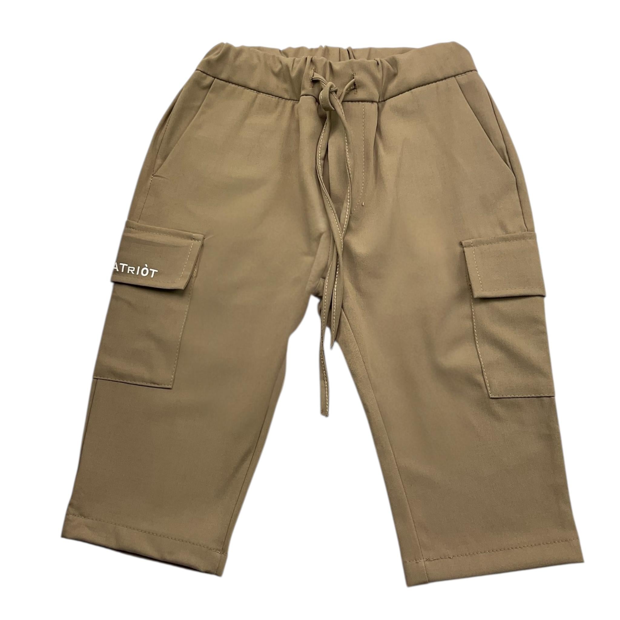 PATRIOT pantalone tinta unita con elastico in vita Beige per Bambino PA0051 BEIGE PATRIOT 