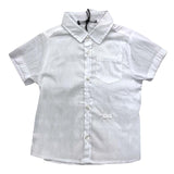 Daniele Alessandrini Camicia Mezza Manica Tinta Unita Bianco Per Bambino