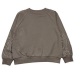 JOHN RICHMOND felpa chiusa girocollo tinta unita con borchie Grigio per Bambina RBA25078FE GRIGIO JOHN RICHMOND 