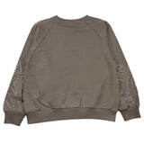 JOHN RICHMOND felpa chiusa girocollo tinta unita con borchie Grigio per Bambina RBA25078FE GRIGIO JOHN RICHMOND 