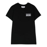 MOSCHINO t-shirt tinta unita girocollo Nero per Bambino HRM04KX NERO MOSCHINO 