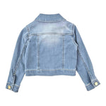 U+È Giubbino In Denim Tinta Unita per Neonata UE1716 BLU U+è 