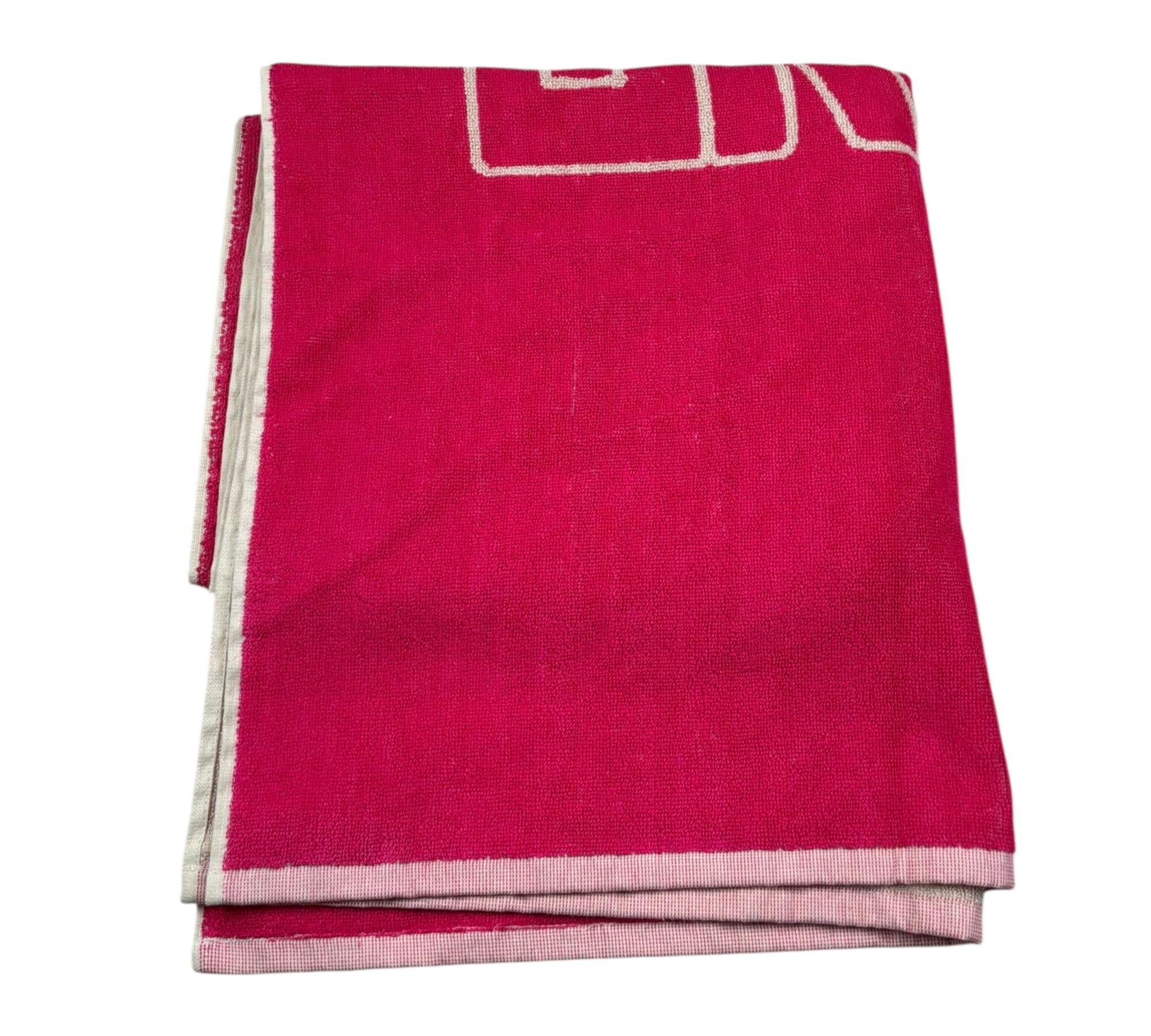 John Richmond Telo Mare Tinta Unita con Logo per Bambina RGP26031TM FUXIA JOHN RICHMOND 