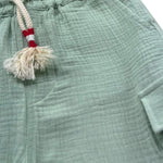 Saint Barth Bermuda Tinta Unita con Elastico In Vita per Bambino 00861L VERDE ACQUA SAINT BARTH 