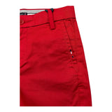 Tommy Hilfiger Bermuda Tinta Unita con Girovita Regolabile per Bambino KB0KB09641 ROSSO TOMMY HILFIGER 