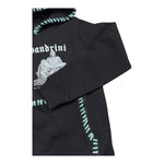 DANIELE ALESSANDRINI felpa chiusa con cappuccio tinta unita con stampa Nero per Bambino 1231F00094 NERO DANIELE ALESSANDRINI 