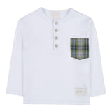NANAN shirt con bottoni tinta unita con taschino Bianco per Bambino I2427748B BIANCO NANAN 