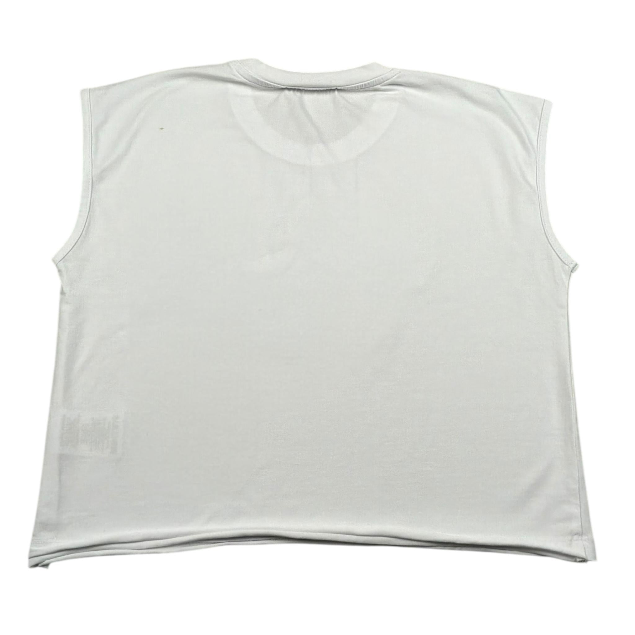 Gaelle Canotta Girocollo Tinta Unita con Brillantini per Bambina 2746MYZ00336 BIANCO GAELLE 