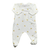 Petit Bateau Tutina tinta unita con Stampa Panna per Neonato A09GF PANNA PETIT BATEAU 