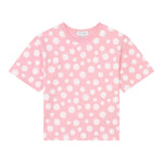 MARC JACOBS t-shirt girocollo tinta unita fantsia pois Rosa per Bambina W60219 ROSA MARC JACOBS 