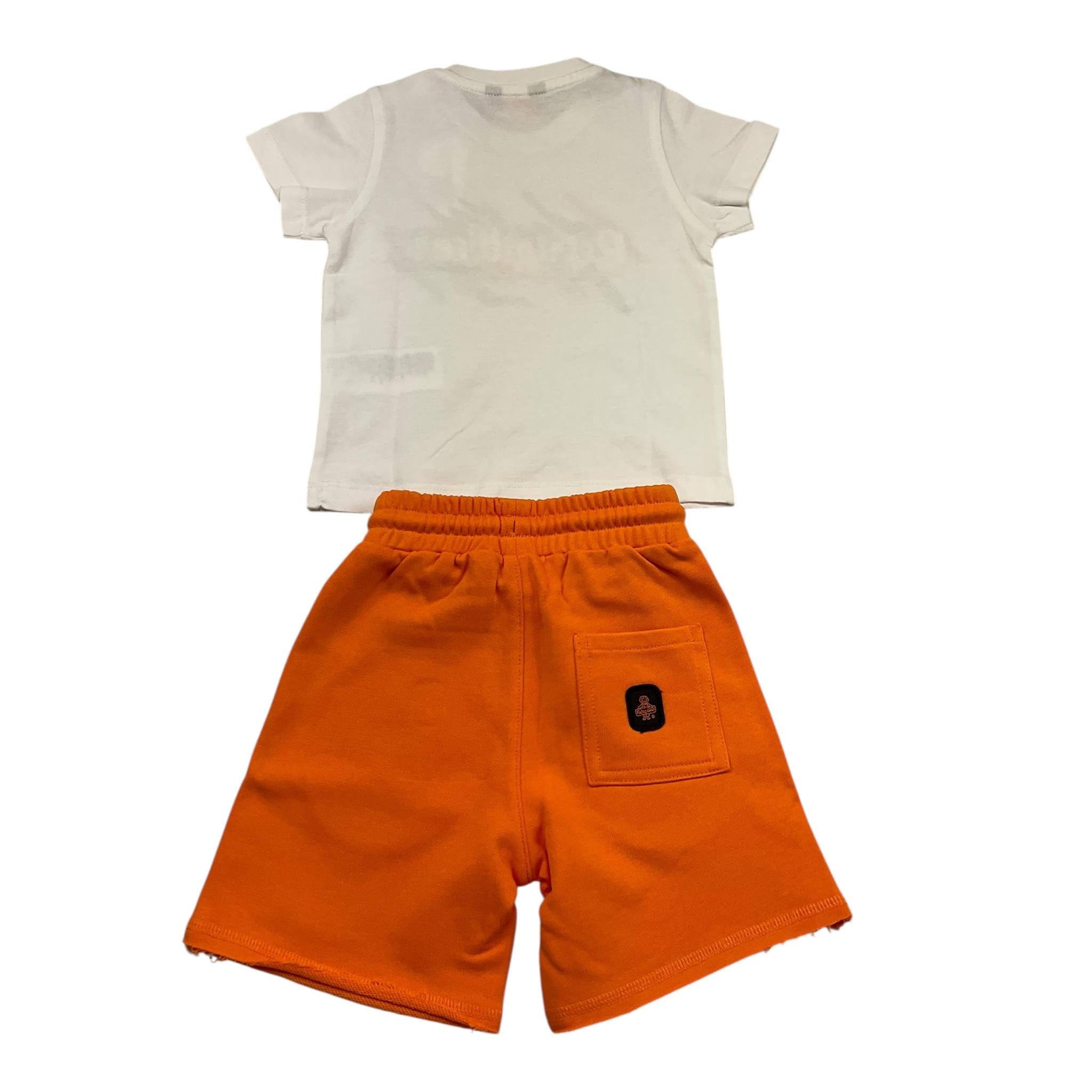Refrigiwear Completo 2 Pezzi T-Shirt-Bermuda per Neonato 212DRMNS25 BIANCO/ARANCIONE REFRIGIWEAR 
