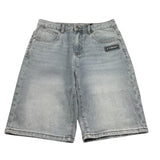 Iceberg Bermuda In Denim Tinta Unita con Stampa per Bambino BMICE5100J AZZURRO ICEBERG 