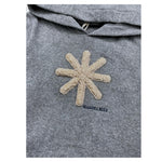 MANUEL RITZ felpa chiusa con cappuccio tinta unita con logo Grigio per Neonato MR2803X GRIGIO MANUEL RITZ 