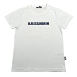 Daniele Alessandrini T-Shirt Girocollo Tinta Unita con Stampa per Bambino 1236M00053 BIANCO DANIELE ALESSANDRINI 