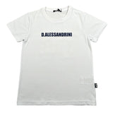 Daniele Alessandrini T-Shirt Girocollo Tinta Unita con Stampa per Bambino 1236M00053 BIANCO DANIELE ALESSANDRINI 