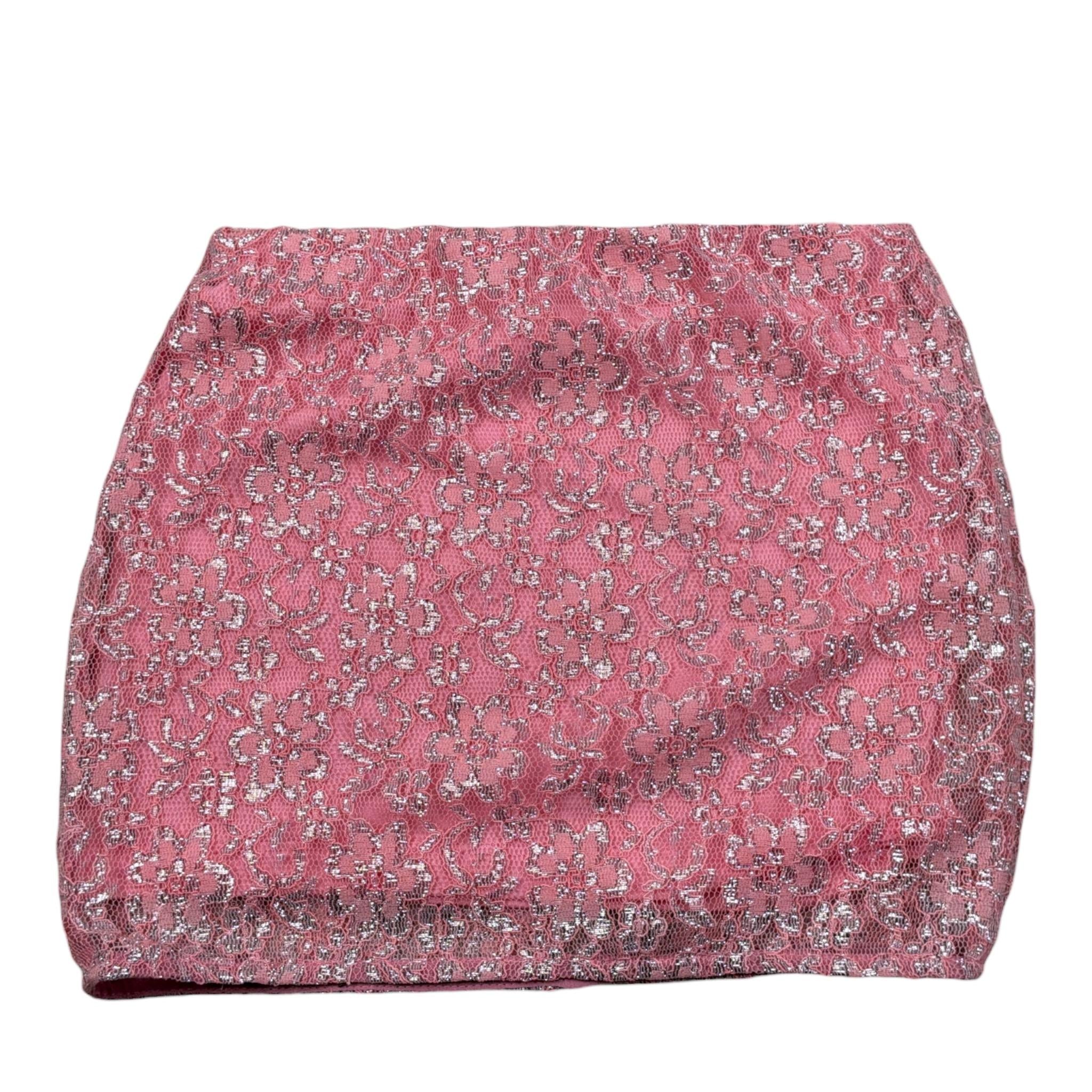 Patrizia Pepe Gonna tinta unita con Paillettes Rosa per Bambina 7G0144 ROSA PATRIZIA PEPE 