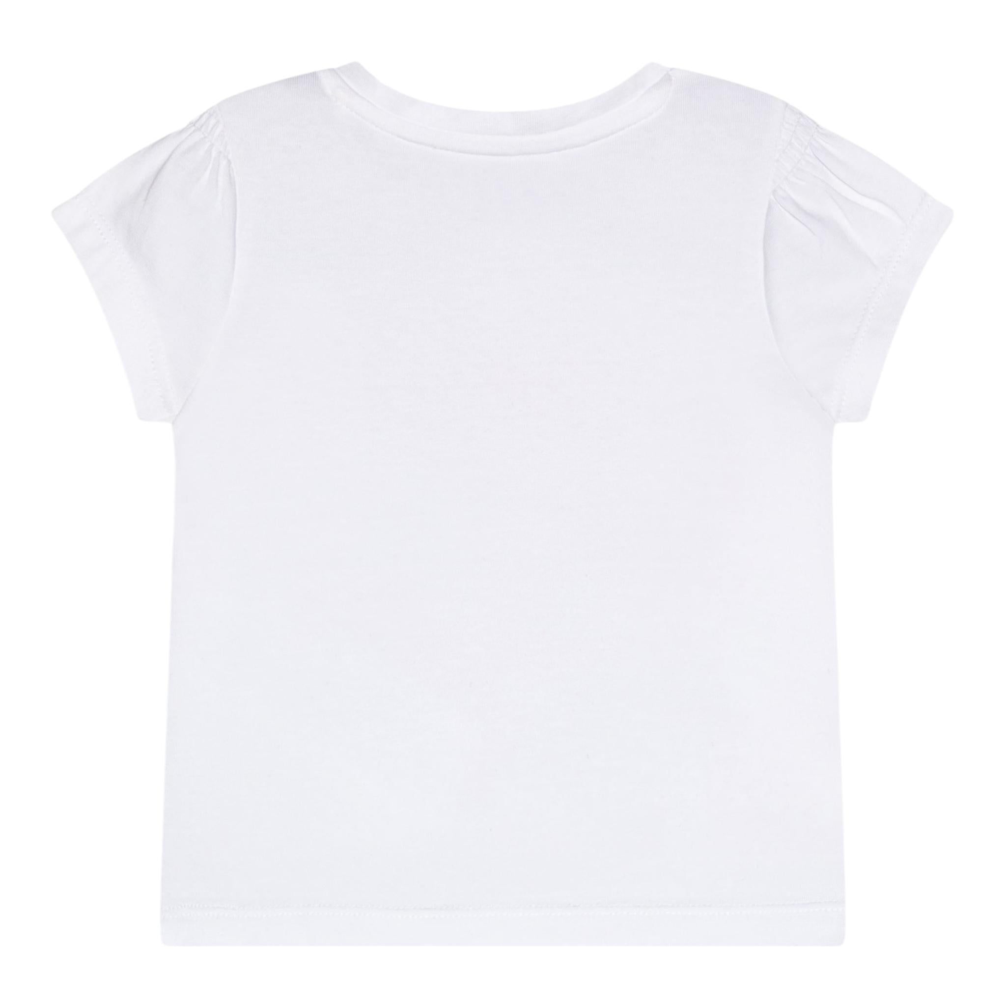 Guess T-Shirt Tinta Unita con Stampa per Neonata K5RI14K6YW4X BIANCO GUESS 