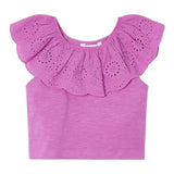 Mayoral Top Tinta Unita con Scollo A Barca per Neonata 3012N VIOLA MAYORAL 