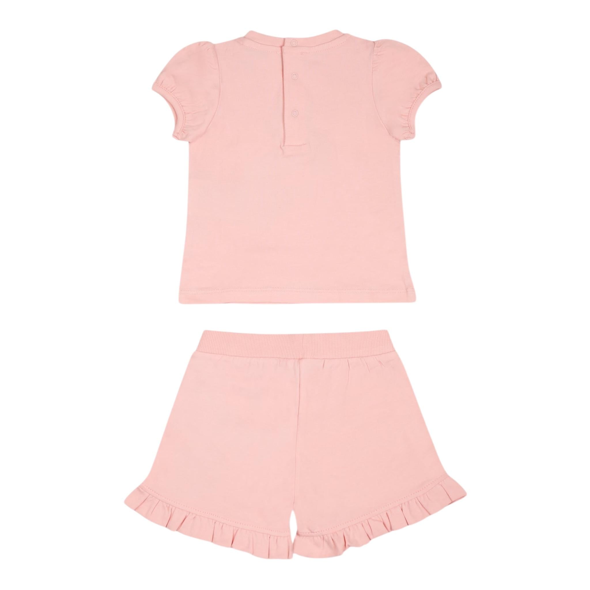 Moschino Completo 2 Pezzi T-Shirt-Short per Neonata MAG01OX ROSA MOSCHINO 
