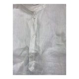 Paolo Pecora Camicia Tinta Unita Con Collo Coreano Bianco Per Bambino